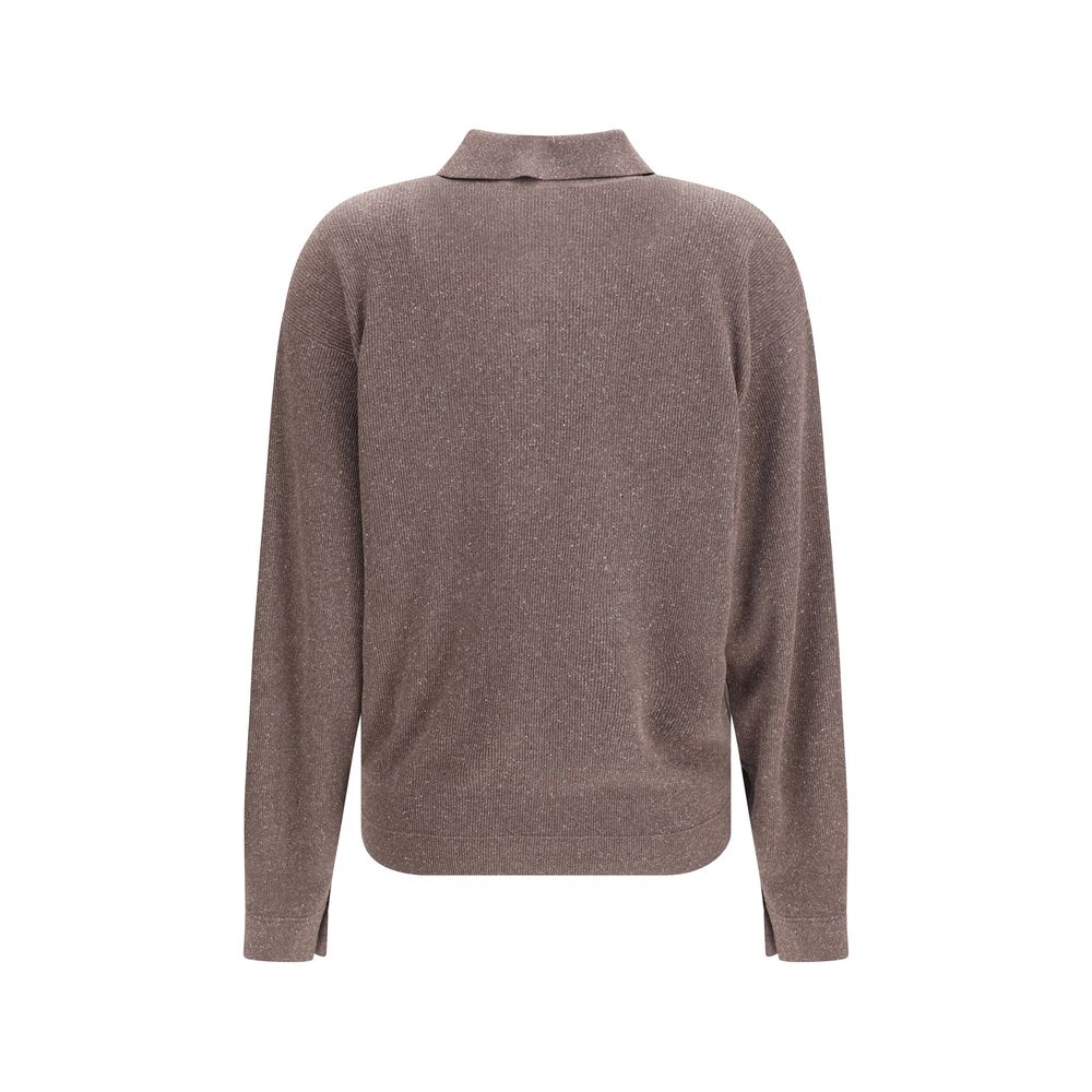 Calvin Klein Brown Silk Sweatshirt | Regal Royce