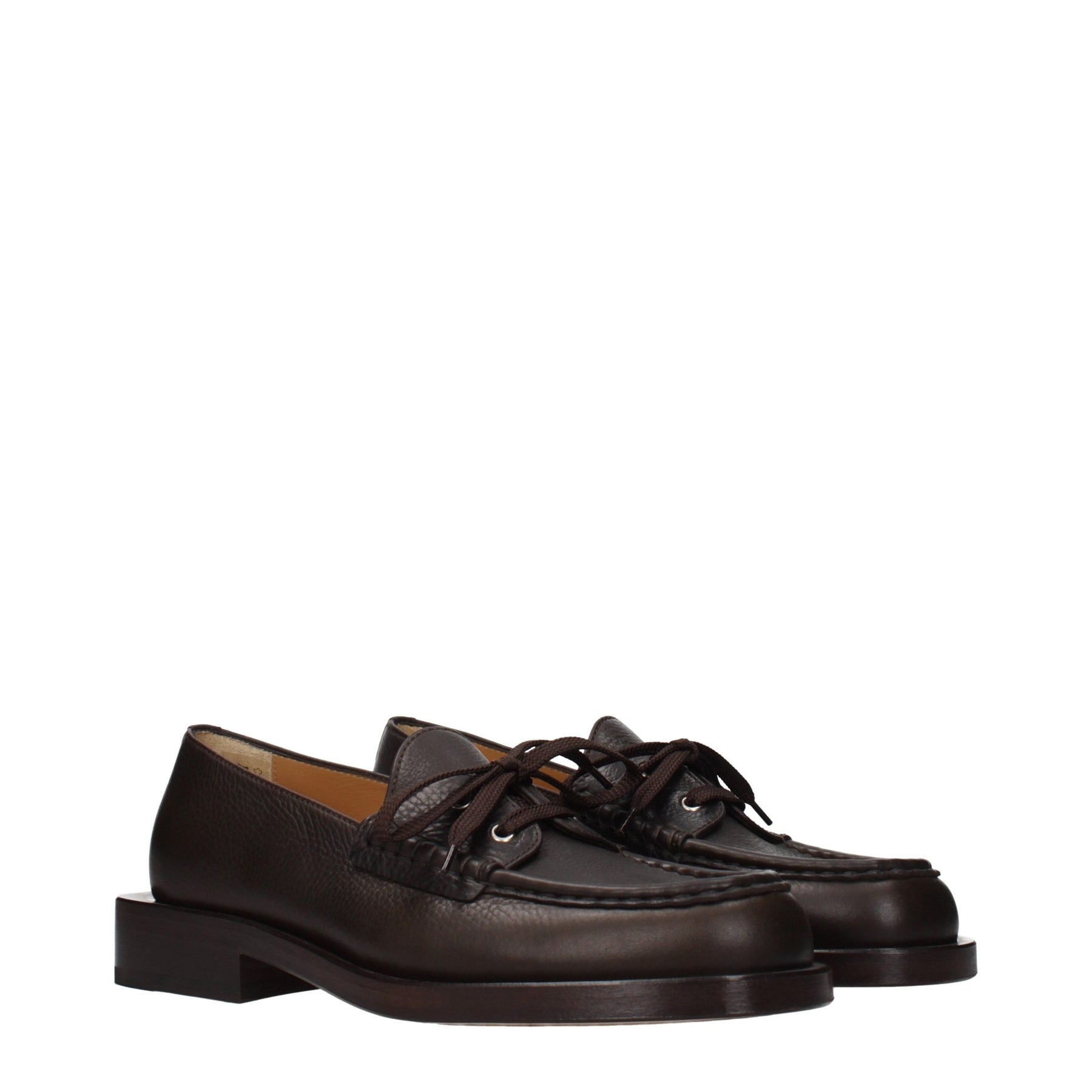 Jacquemus Brown Leather Slip-On Loafers | Regal Royce
