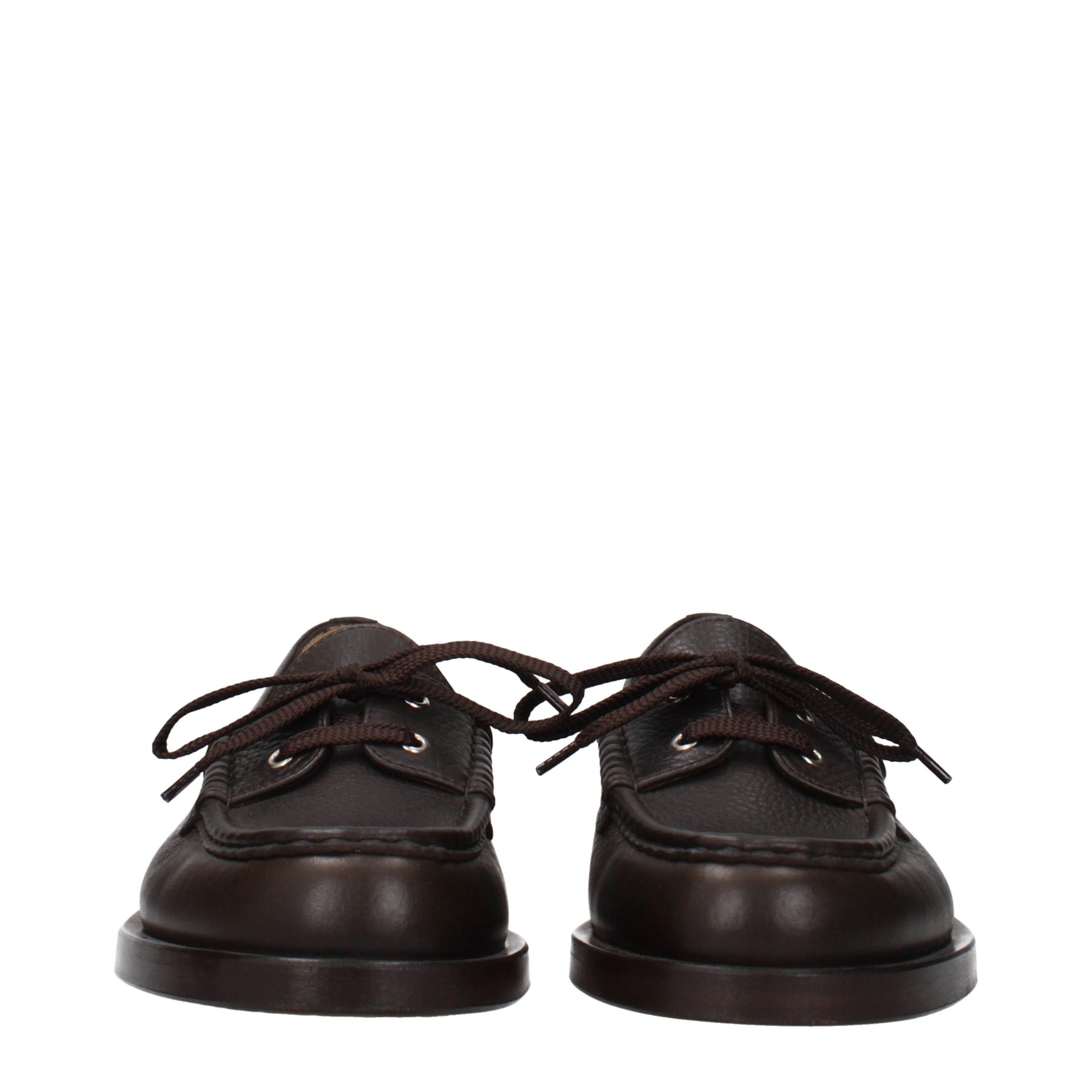 Jacquemus Brown Leather Slip-On Loafers | Regal Royce
