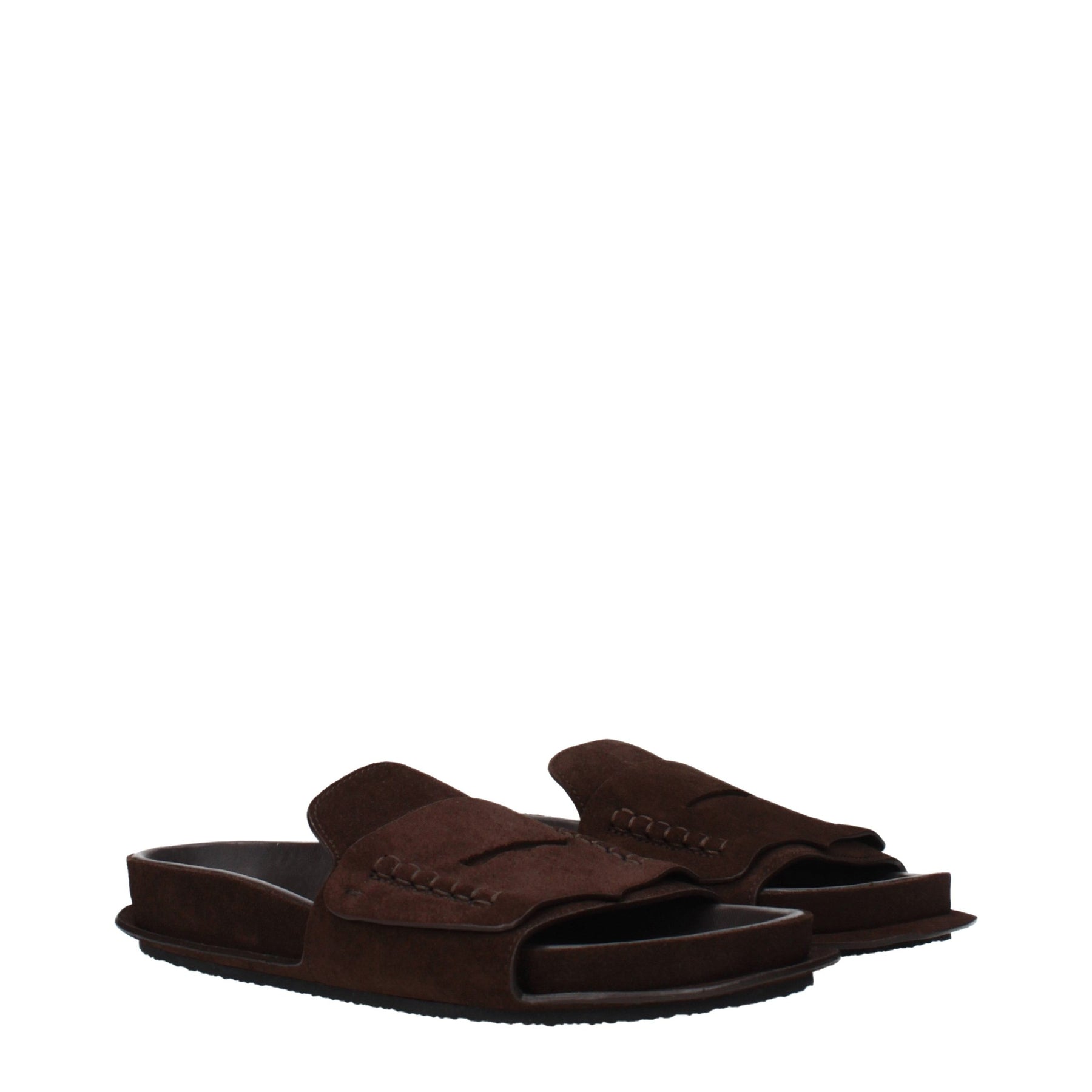 Jacquemus Brown Leather Slippers | Regal Royce