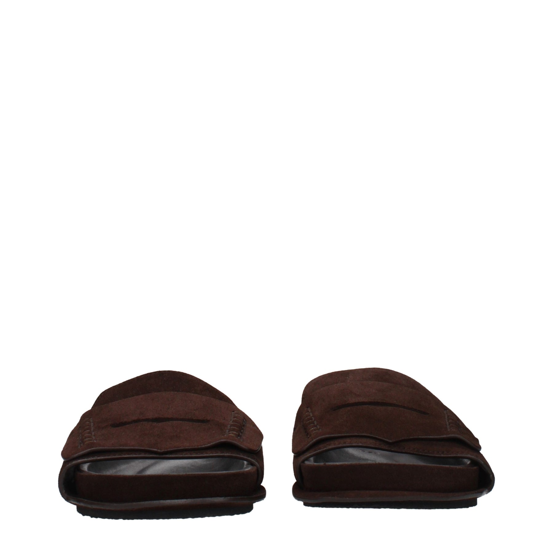 Jacquemus Brown Leather Slippers | Regal Royce