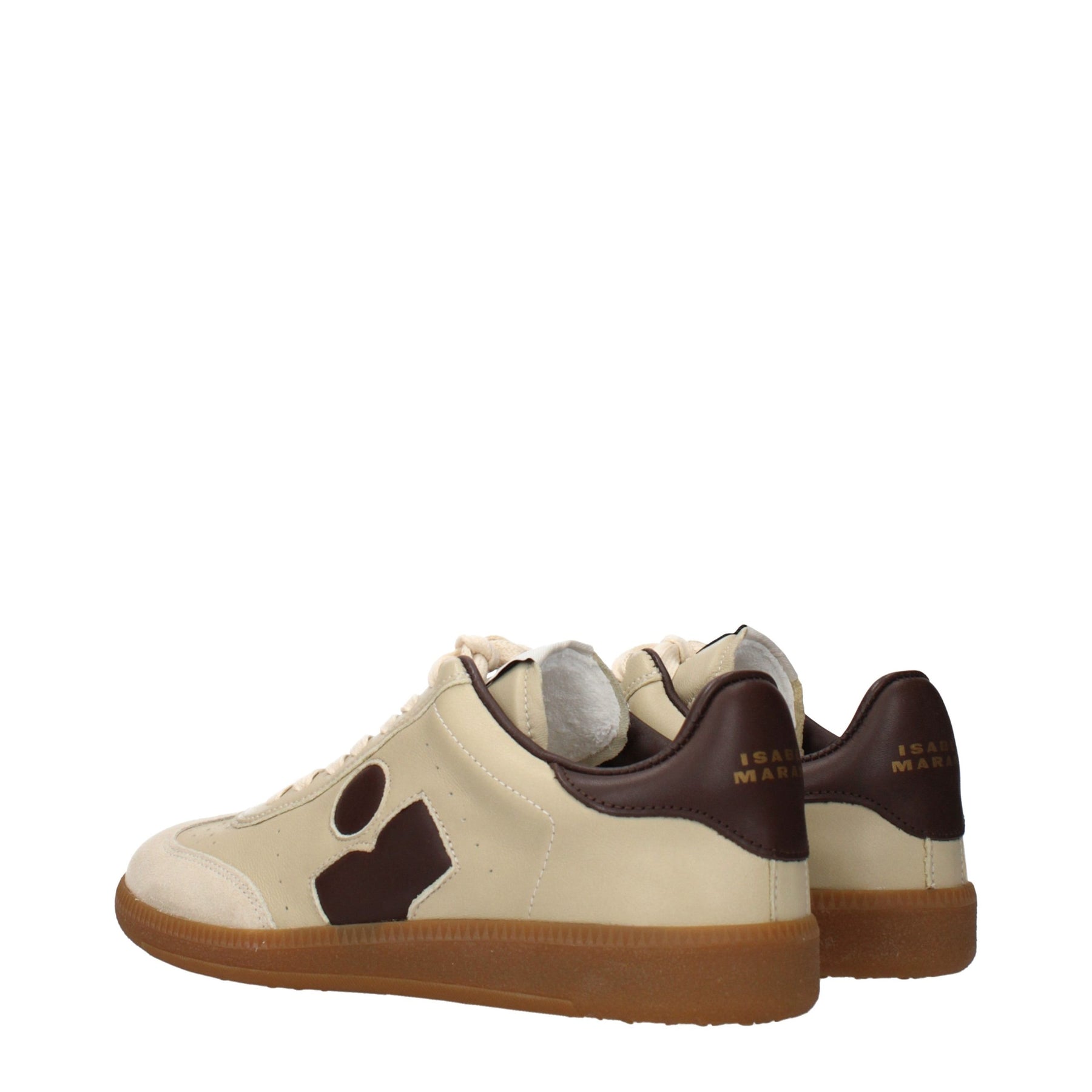 Isabel Marant Beige Leather Low Top Sneakers | Regal Royce