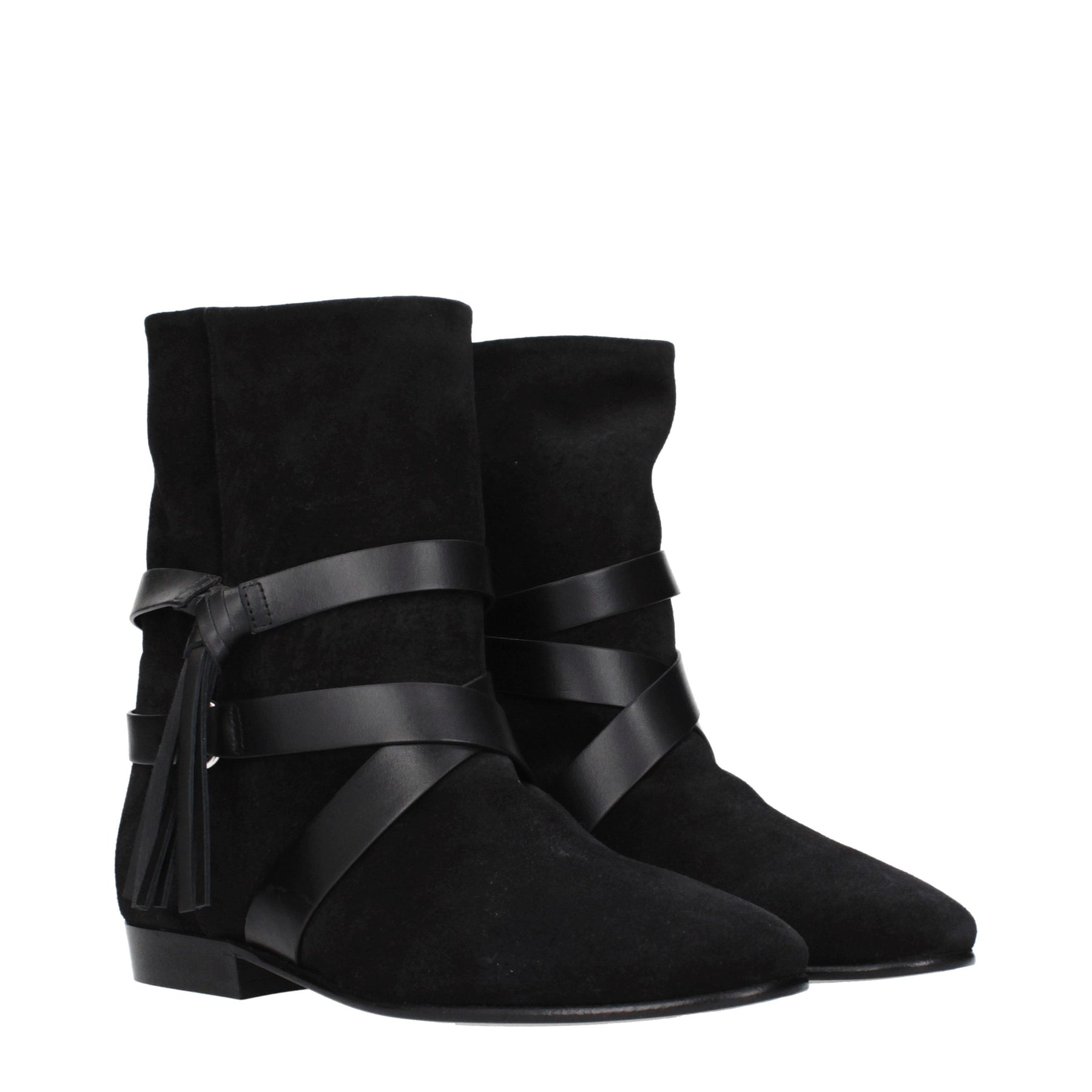 Isabel Marant Black Leather Ankle Boots | Regal Royce