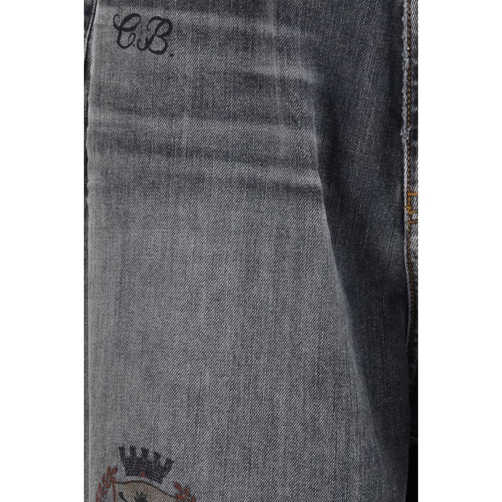 Balenciaga Gray Cotton Relaxed Fit Jeans | Regal Royce