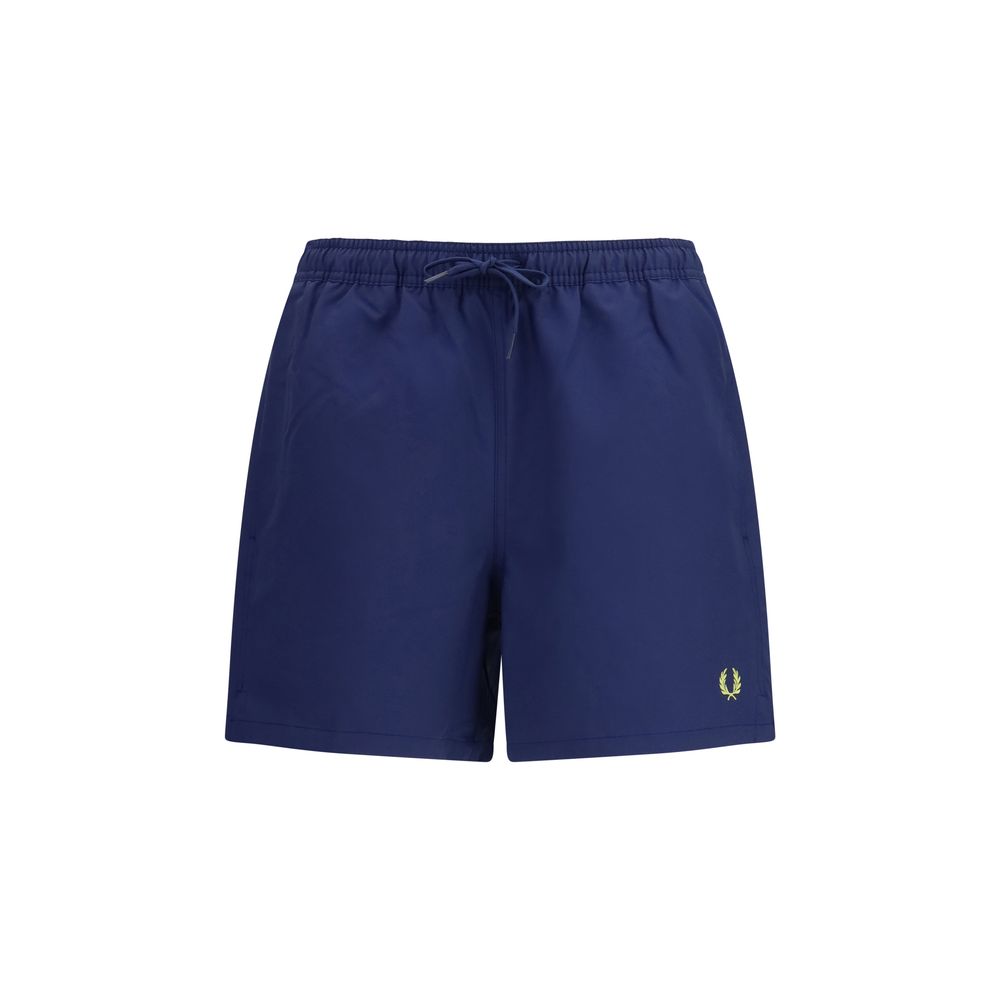 Fred Perry Blue Recycled Polyester Shorts | Regal Royce