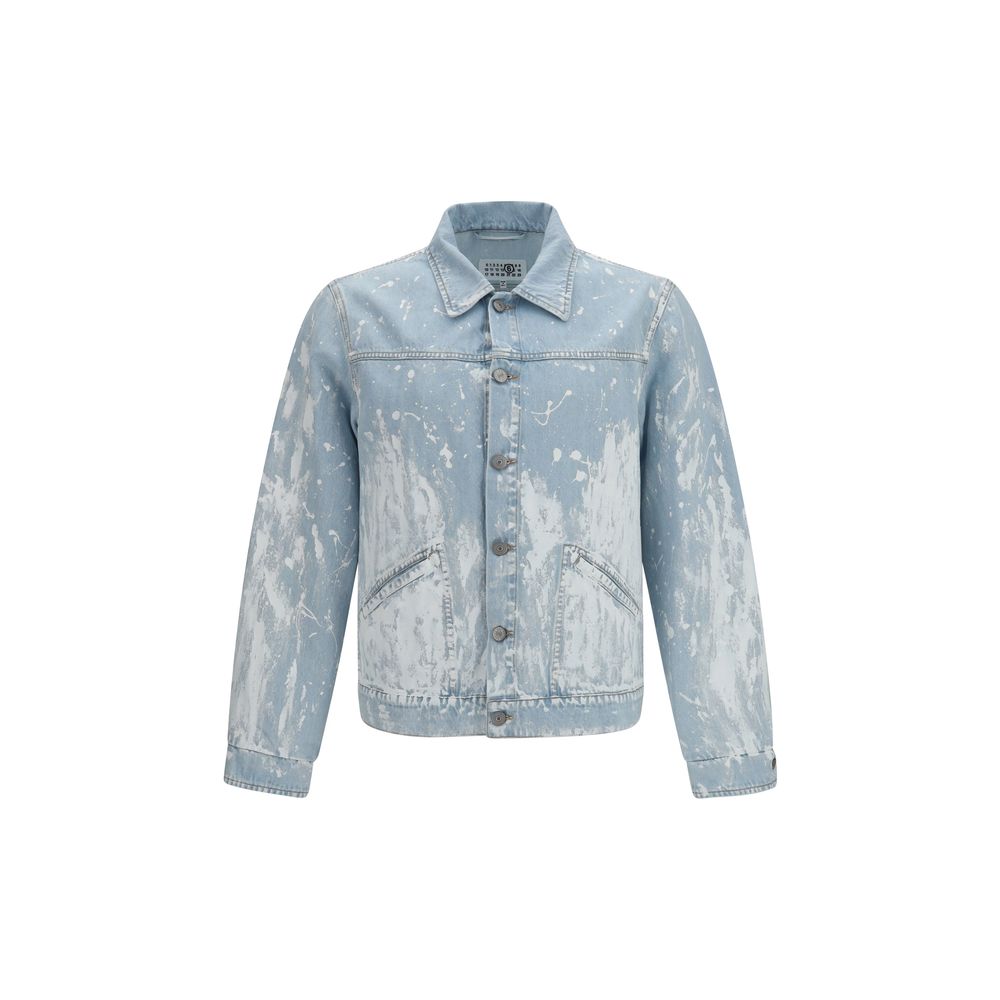 MM6 Blue Cotton Denim Jacket | Regal Royce