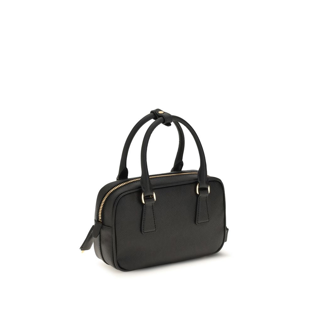 Prada Black Calf Leather Bos Taurus Handbag | Regal Royce
