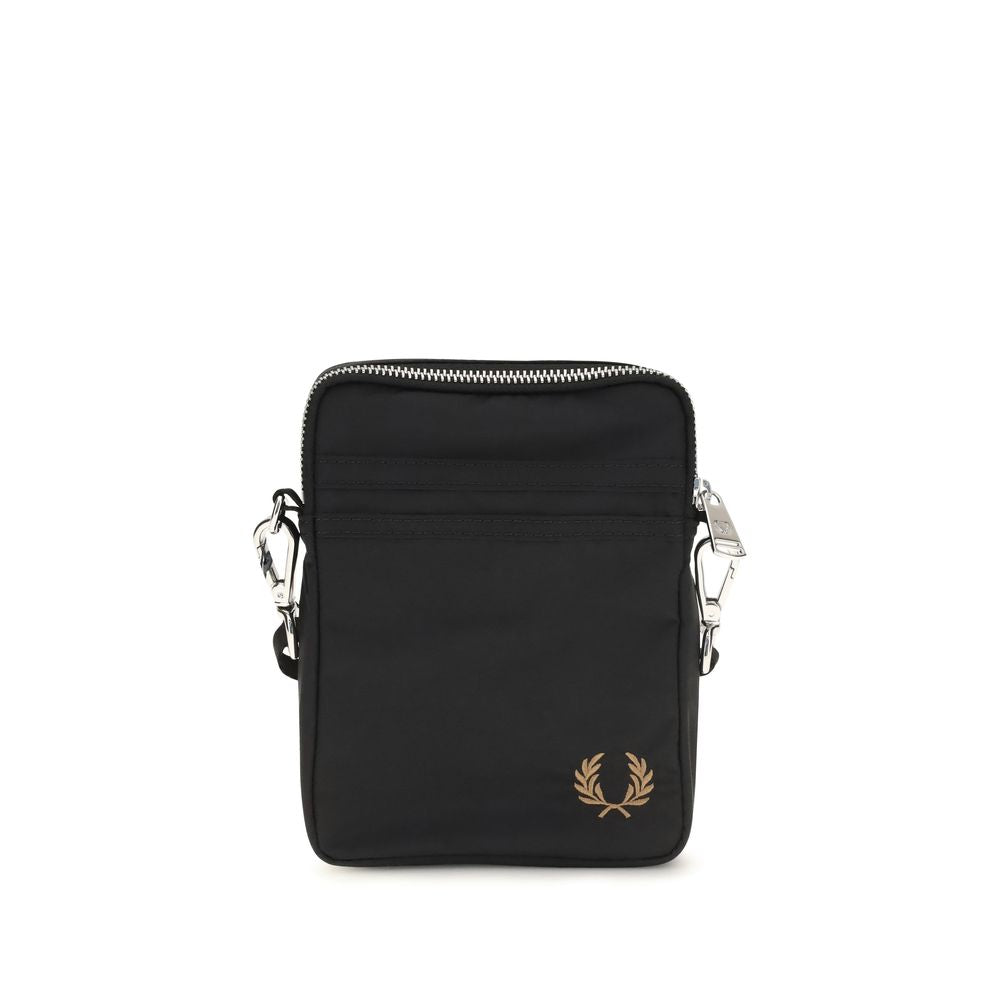Fred Perry Black Nylon Shoulder Bag | Regal Royce