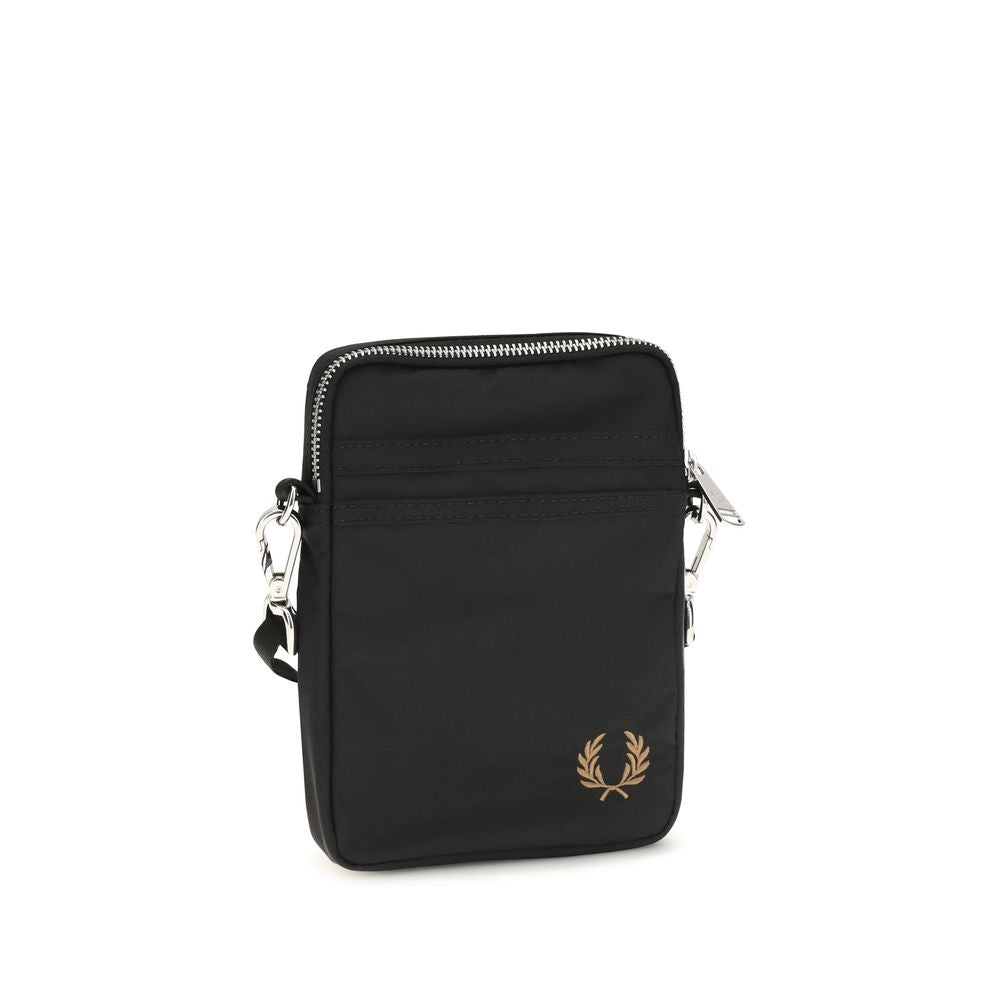 Fred Perry Black Nylon Shoulder Bag | Regal Royce
