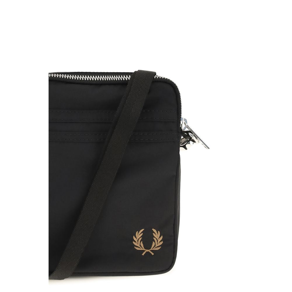 Fred Perry Black Nylon Shoulder Bag | Regal Royce