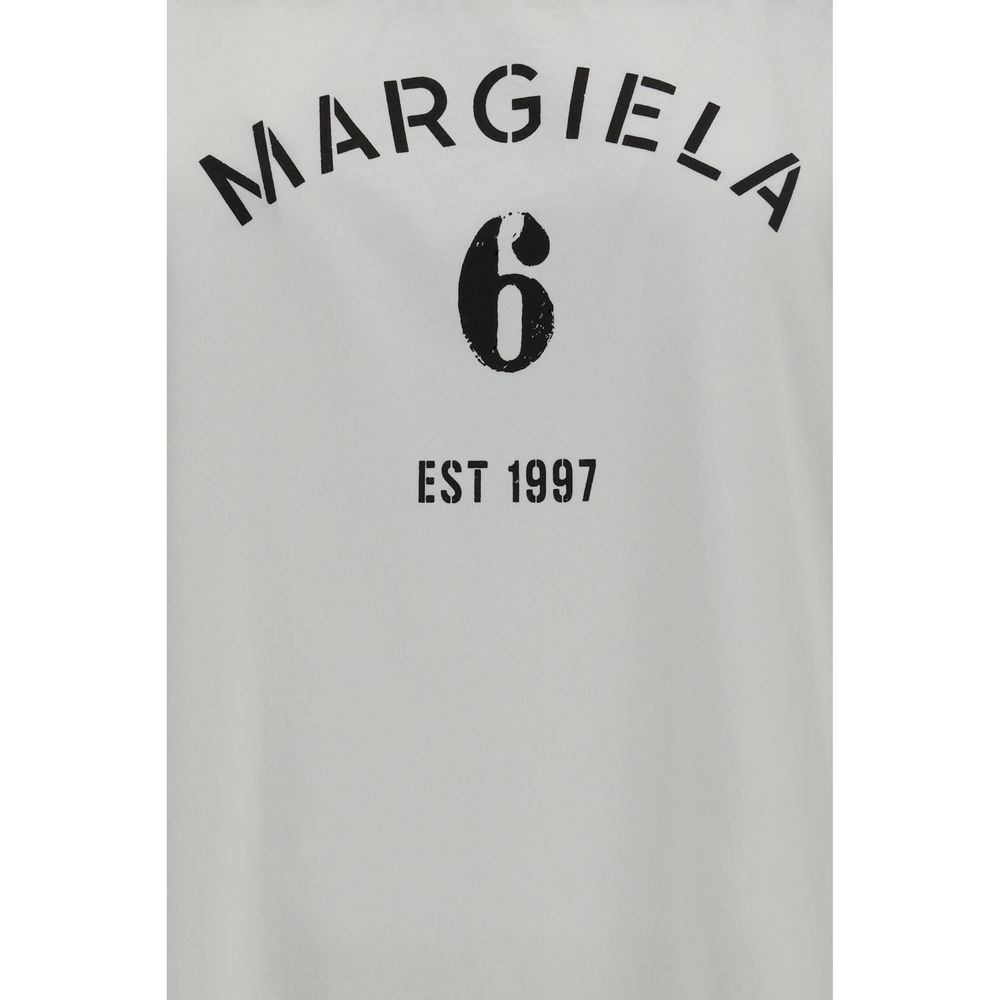 MM6 White Cotton Long Sleeve T-Shirt | Regal Royce