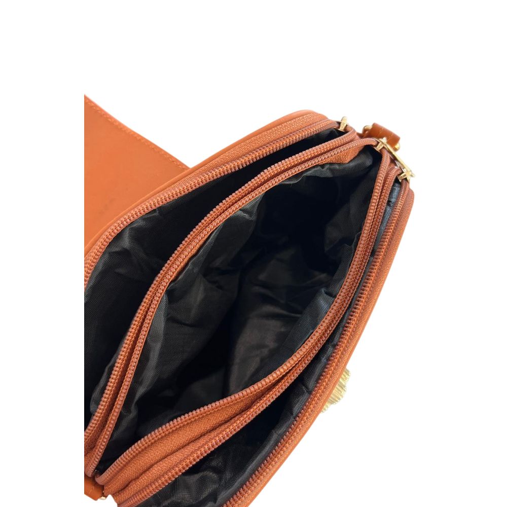 Baldinini Trend Brown PU Women Crossbody Bag | Regal Royce