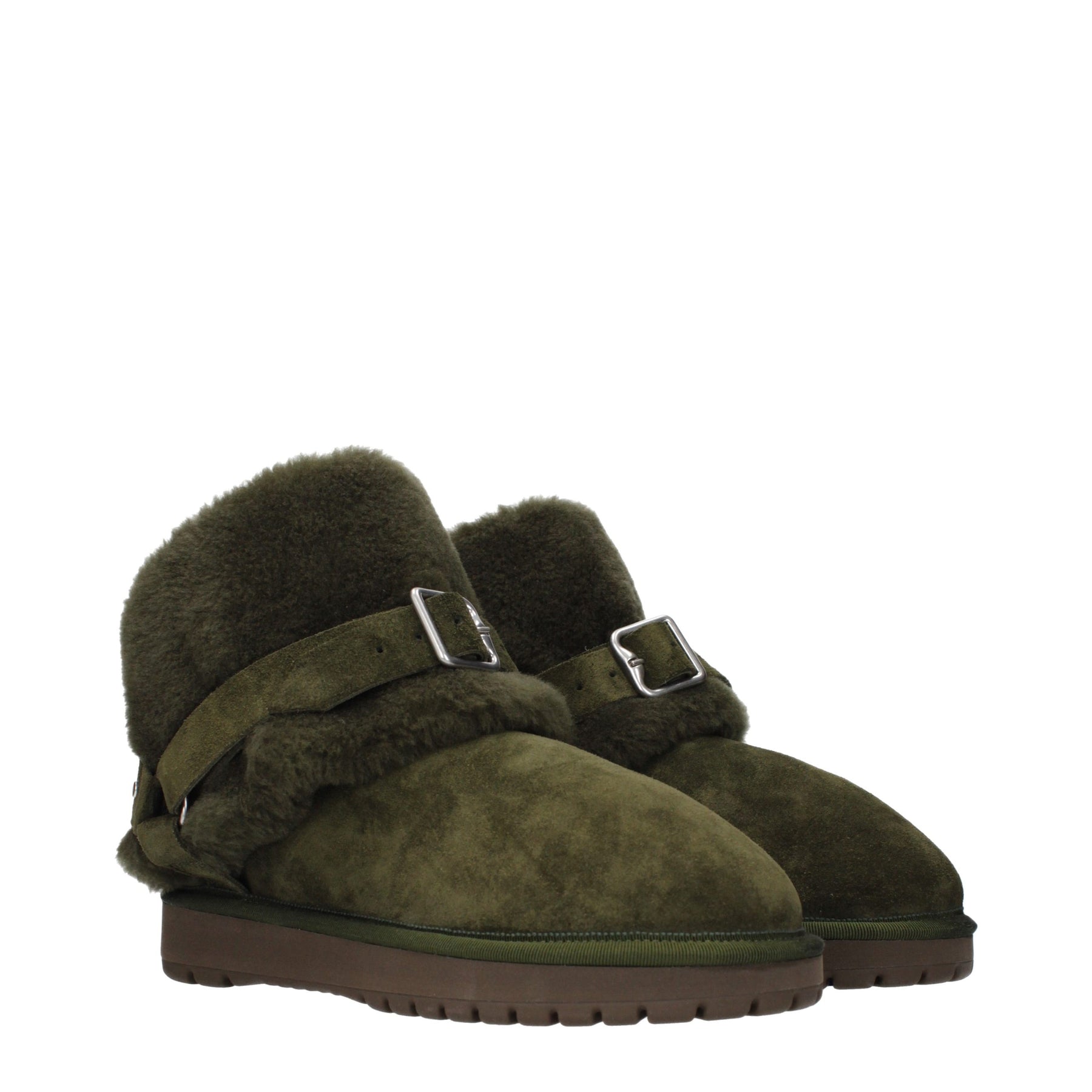 Burberry Green Leather Ankle Boots | Regal Royce