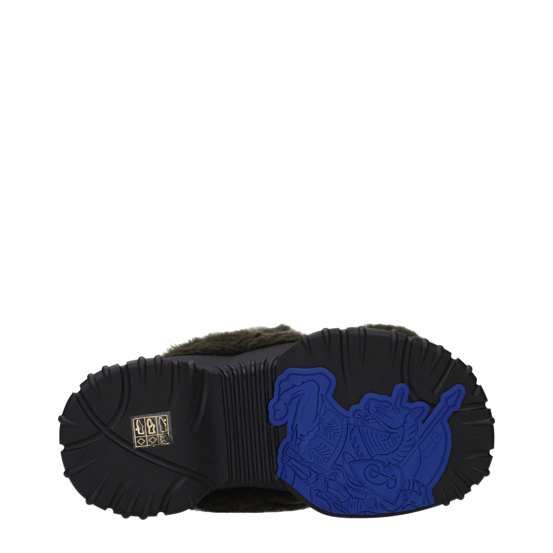 Burberry Green Fur Slippers | Regal Royce