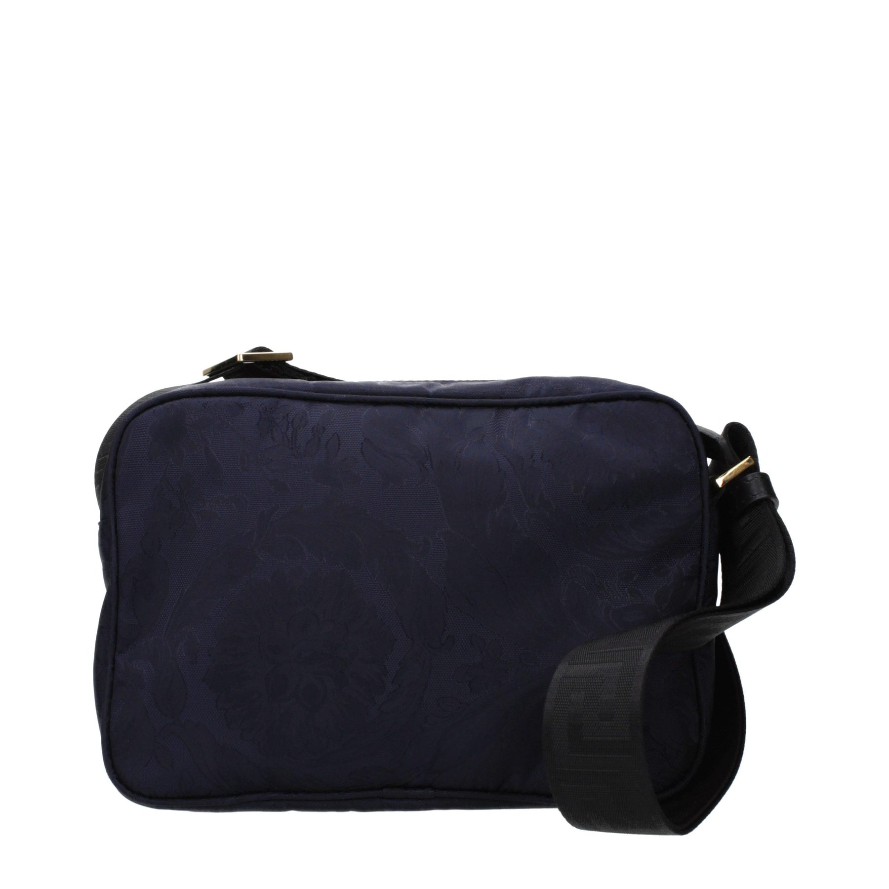 Versace Blue Fabric Crossbody Bag | Regal Royce