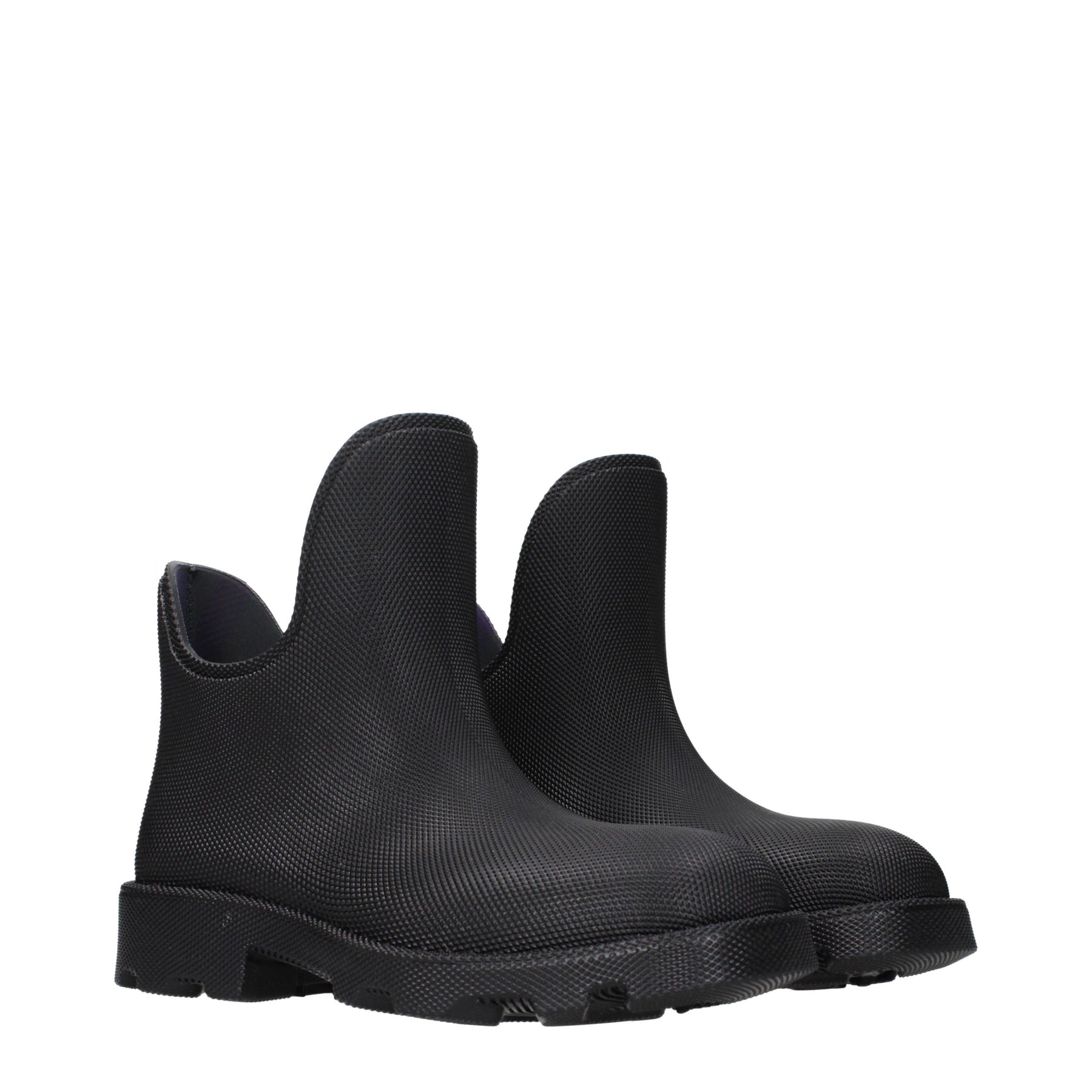 Burberry Black Cotton Ankle Boots | Regal Royce
