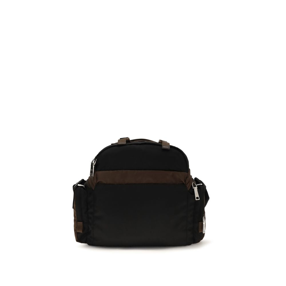 Prada Brown Recycled Polyamide Shoulder Bag | Regal Royce