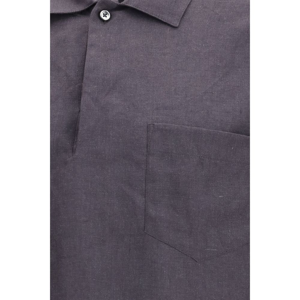Deperlu Gray Linen Shirt | Regal Royce
