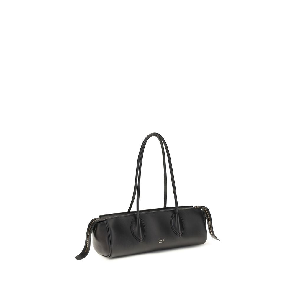 Khaite Black Lamb Ovis Aries Aries Shoulder Bag | Regal Royce