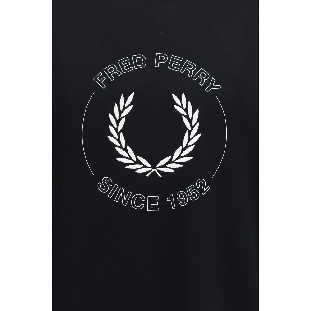 Fred Perry Black Cotton T-Shirt | Regal Royce