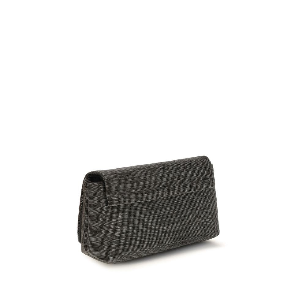 Brunello Cucinelli Black Leather Shoulder Bag | Regal Royce