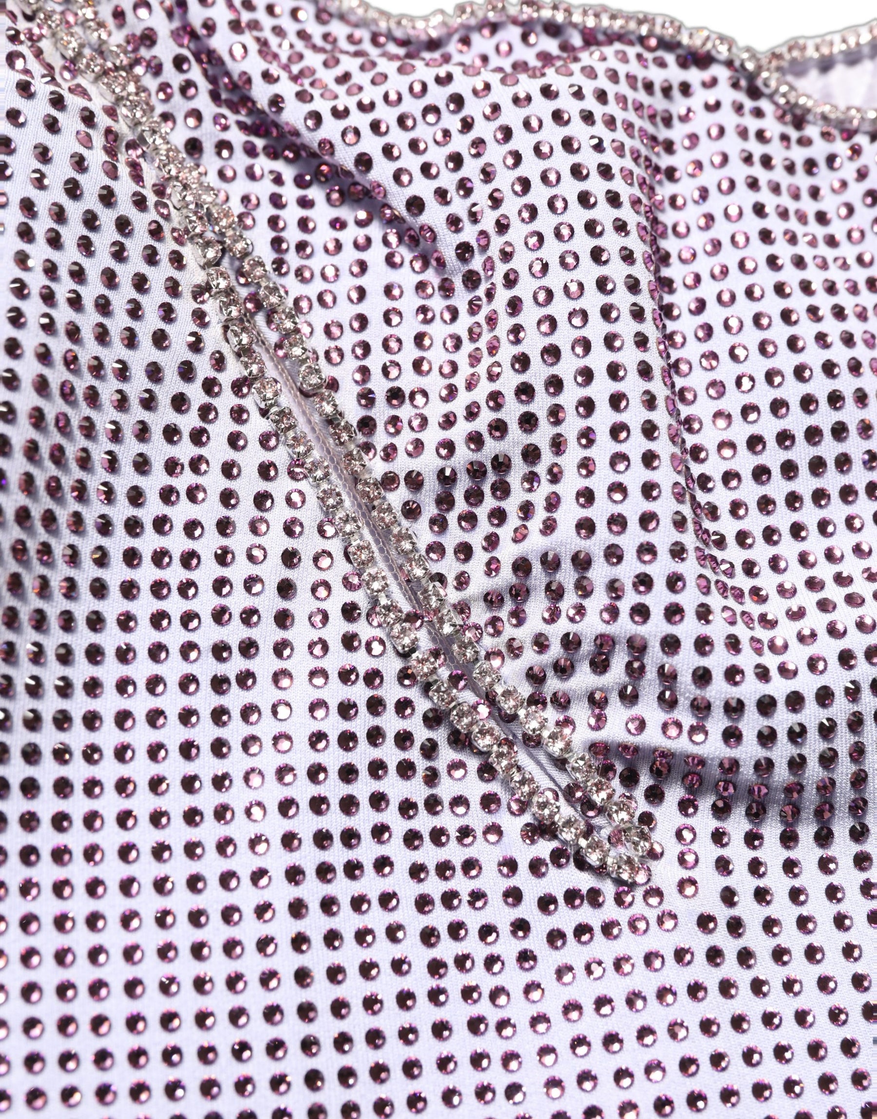 Dolce & Gabbana Purple Crystal OneShoulder EveningGown Dress | Regal Royce