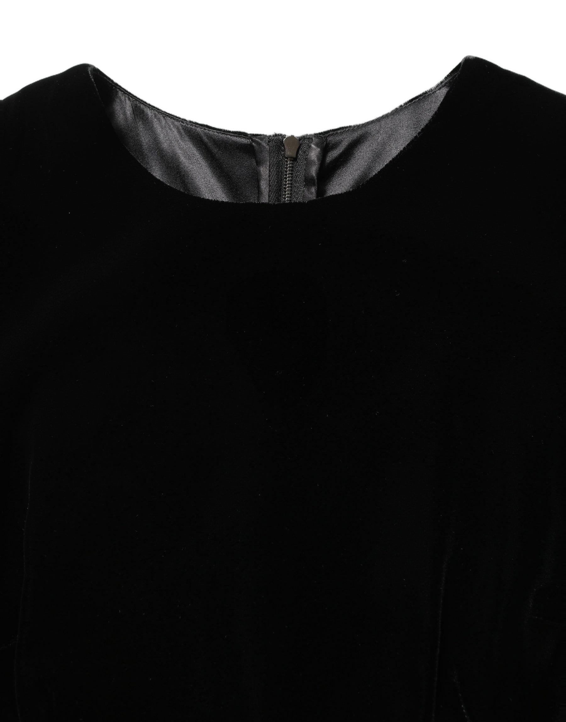 Dolce & Gabbana Black Viscose Velvet Floor Length Gown Dress | Regal Royce