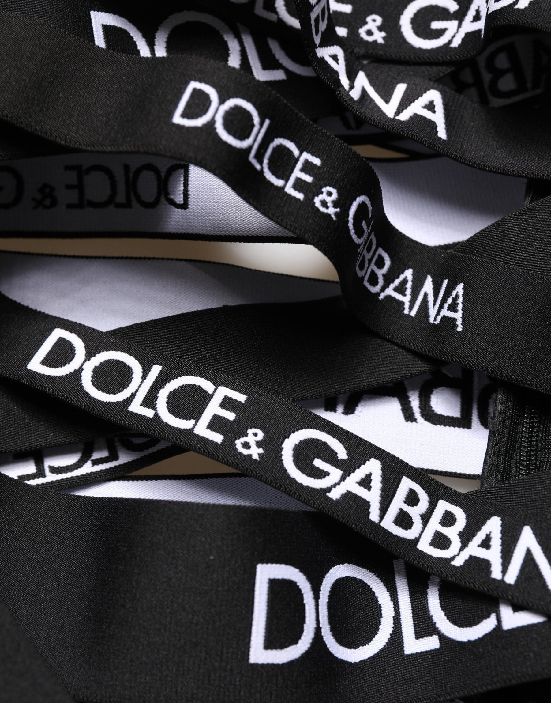 Dolce & Gabbana Black Logo Tape Cut Out Skinny High Waist Pants | Regal Royce