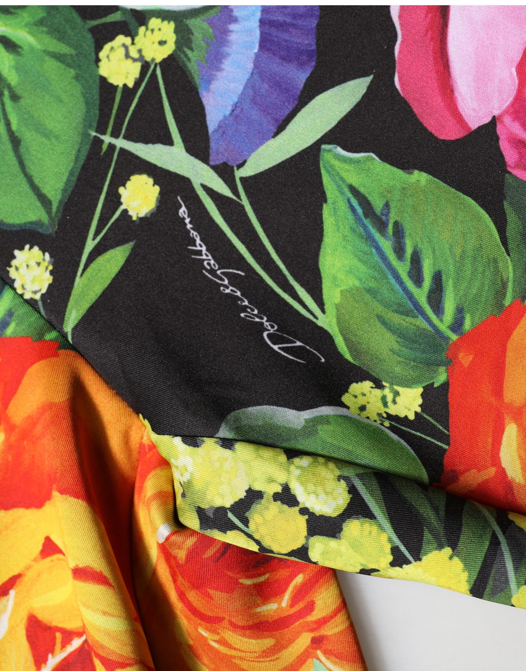 Dolce & Gabbana Multicolor Floral Stretch Jersey Leggings Pants | Regal Royce