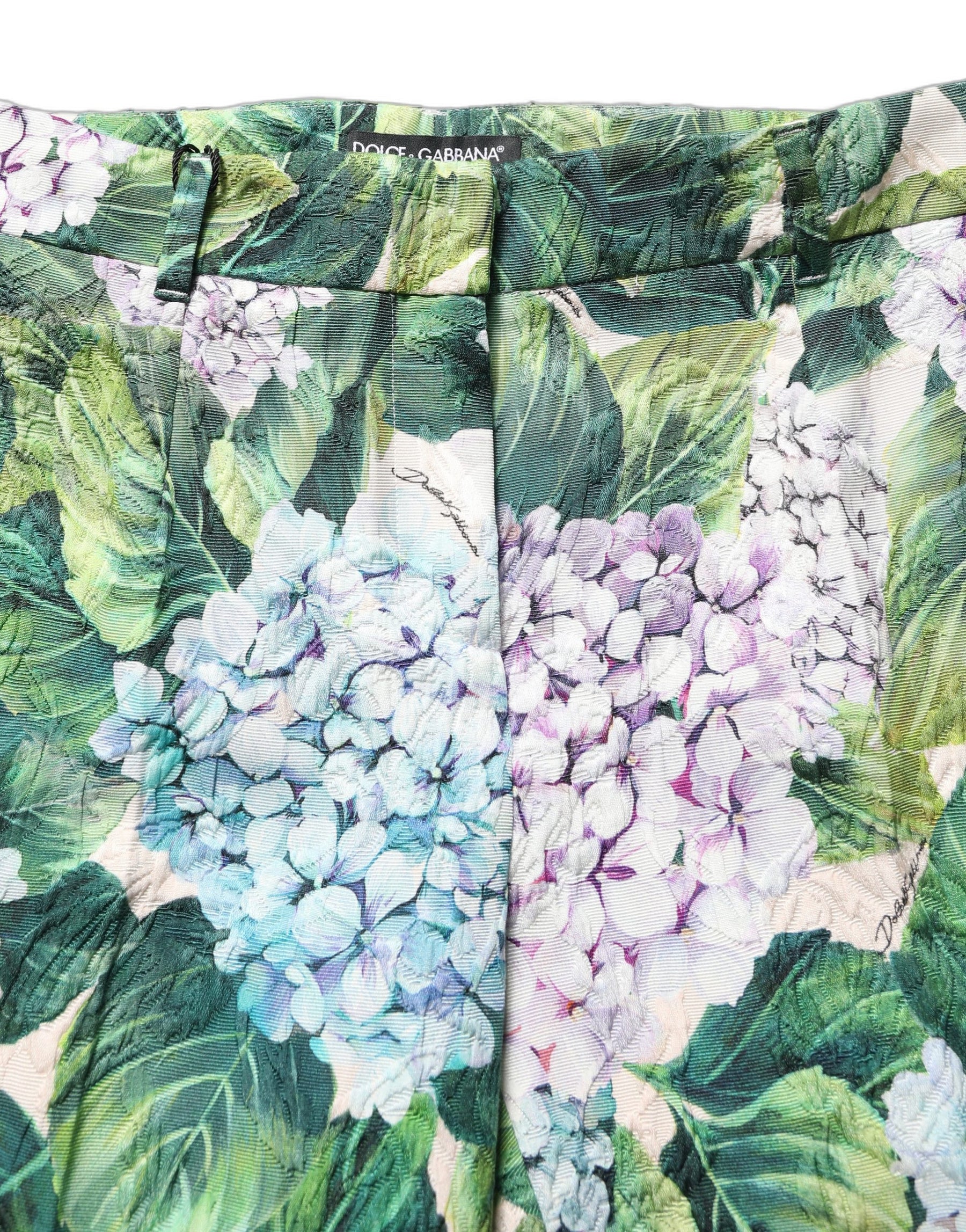 Dolce & Gabbana Multicolor Floral Print Tapered Trouser Pants | Regal Royce