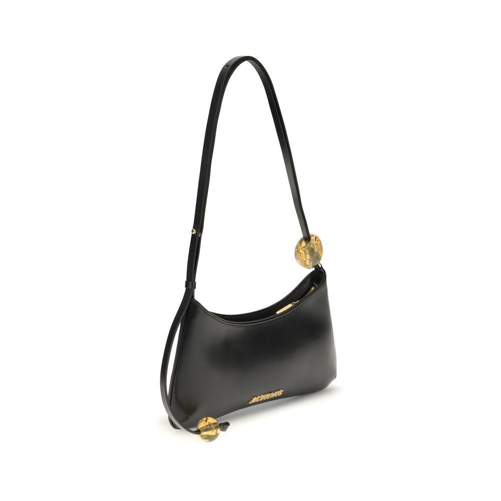 Jacquemus Black Calf Leather Bos Taurus Shoulder Bag | Regal Royce