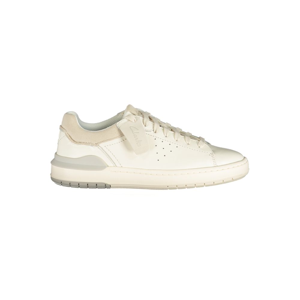 Clarks White Leather Men's Sneaker | Regal Royce