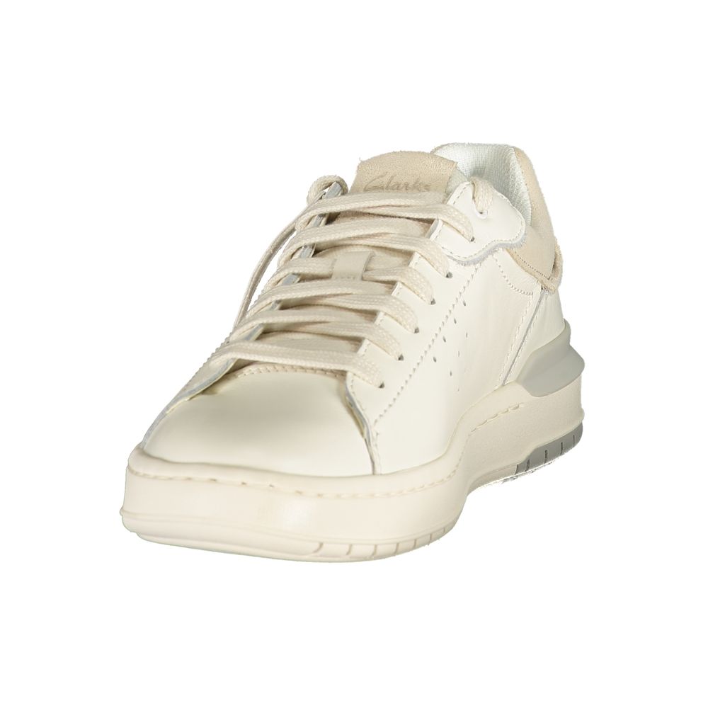 Clarks White Leather Men's Sneaker | Regal Royce