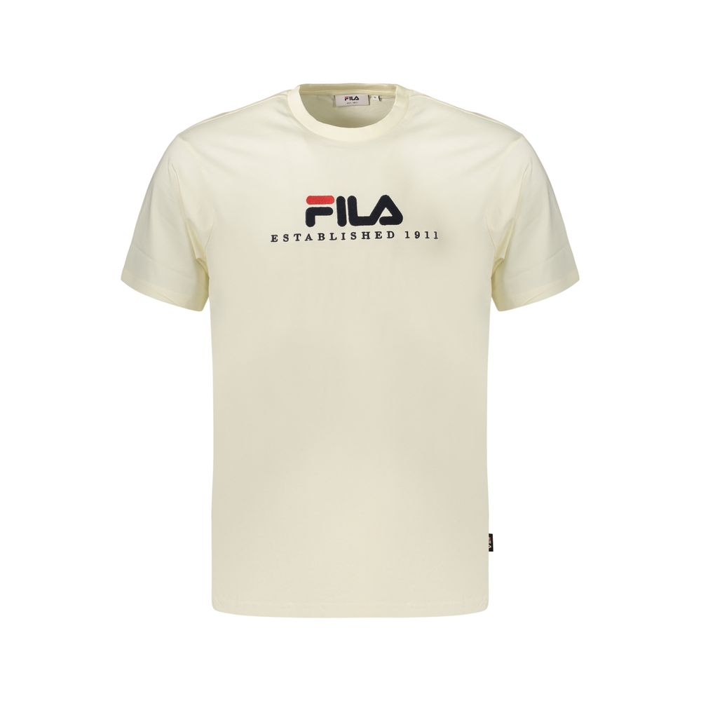 Fila Beige Cotton Men's T-Shirt | Regal Royce