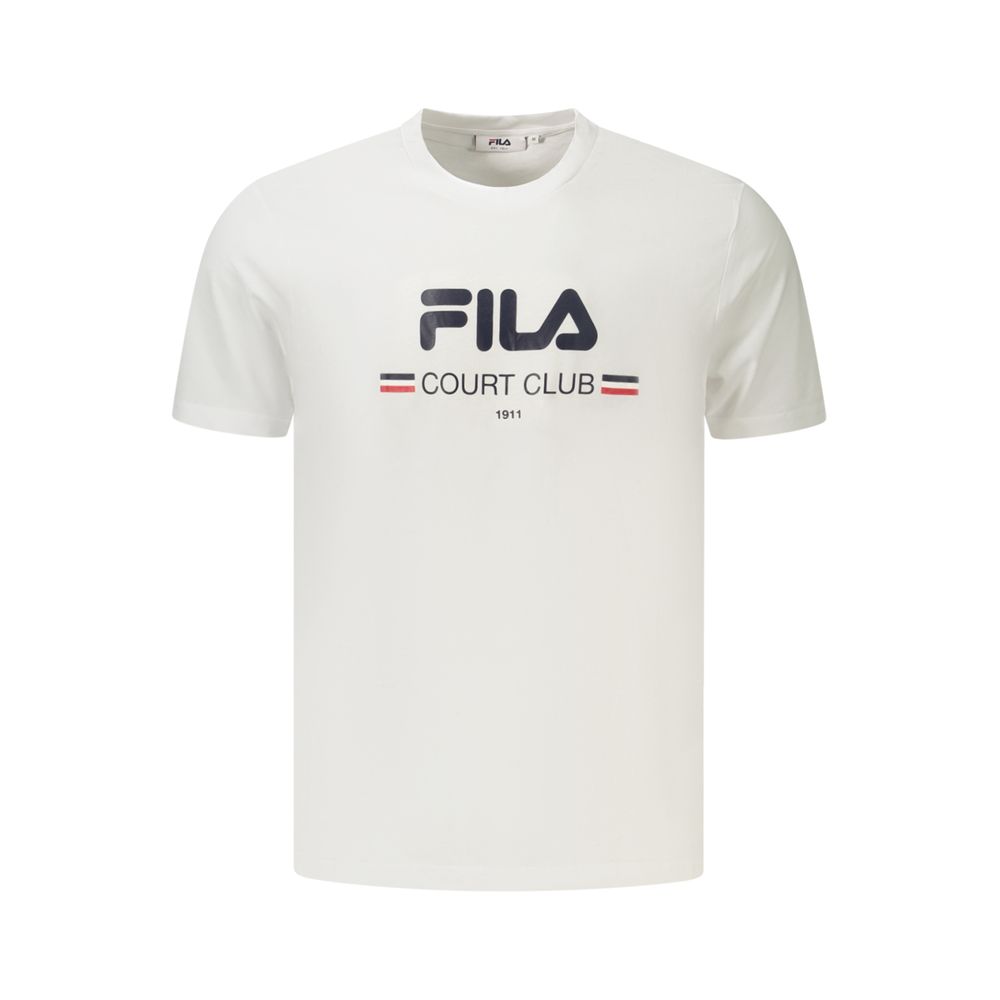 Fila White Cotton Mens T-Shirt | Regal Royce