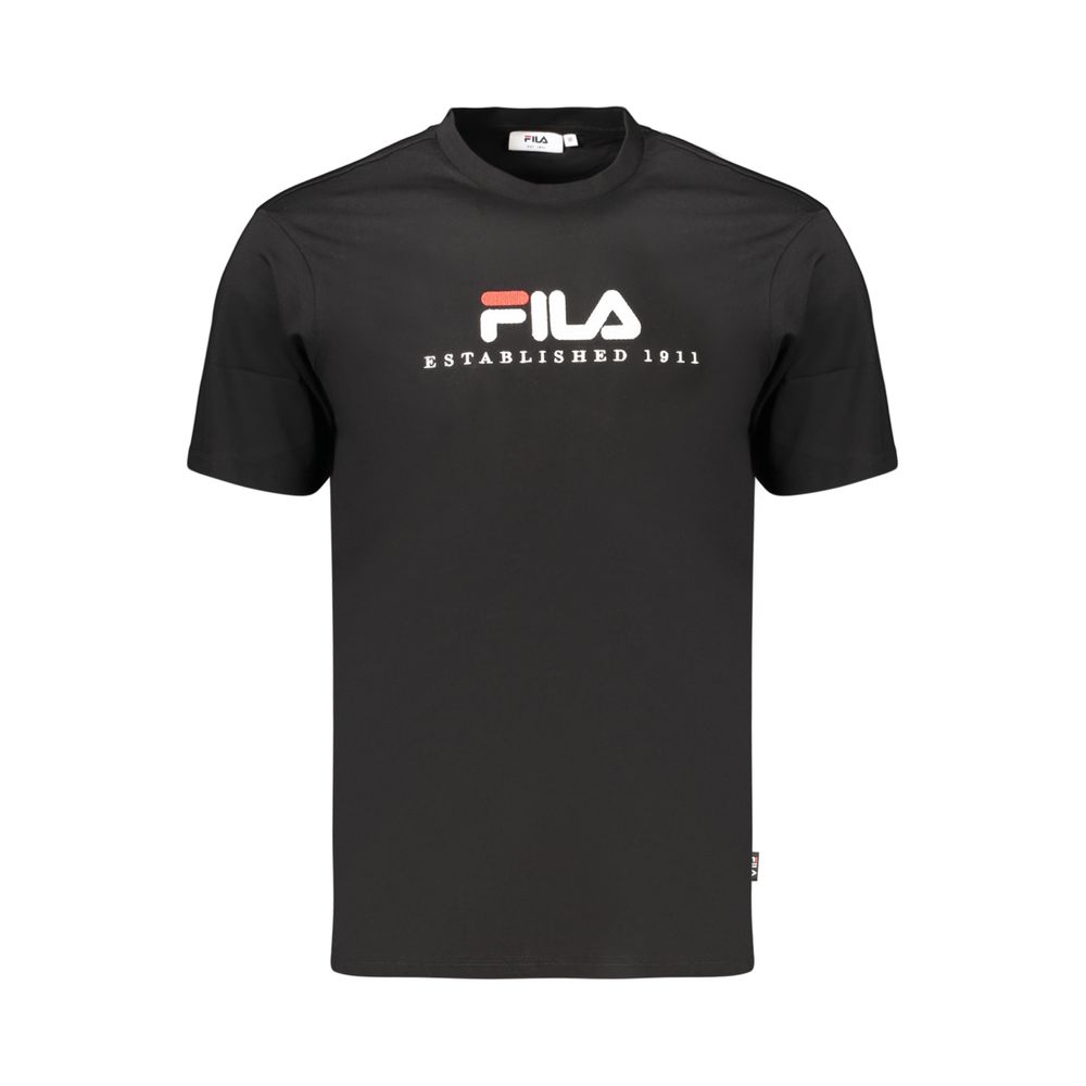 Fila Black Cotton Men's T-Shirt | Regal Royce