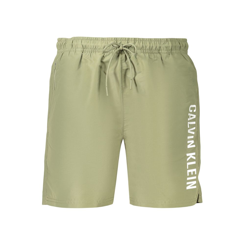Calvin Klein Green Polyester Men's Swim Shorts | Regal Royce