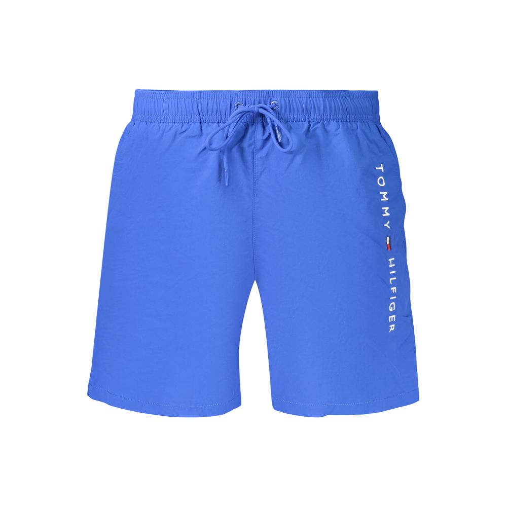 Tommy Hilfiger Blue Polyester Men's Shorts | Regal Royce