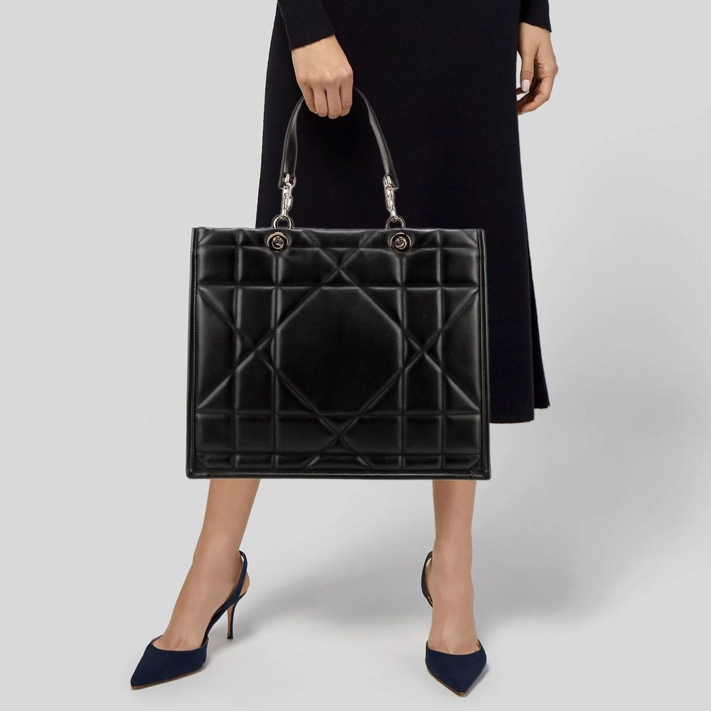 Dior Black Leather Tote Bag | Regal Royce