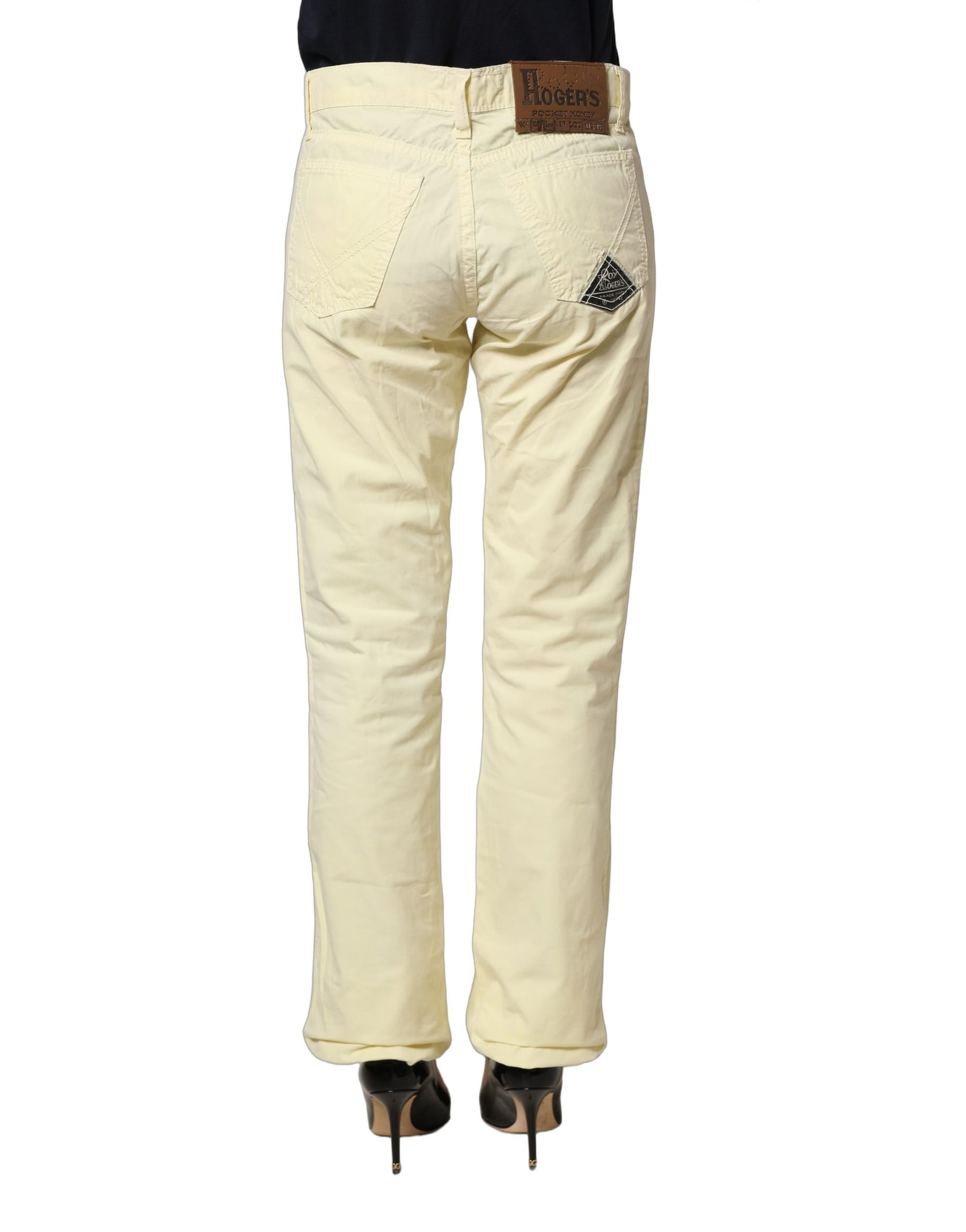 Roy Roger's Yellow Cotton Straight Casual Denim Trouser Jeans | Regal Royce