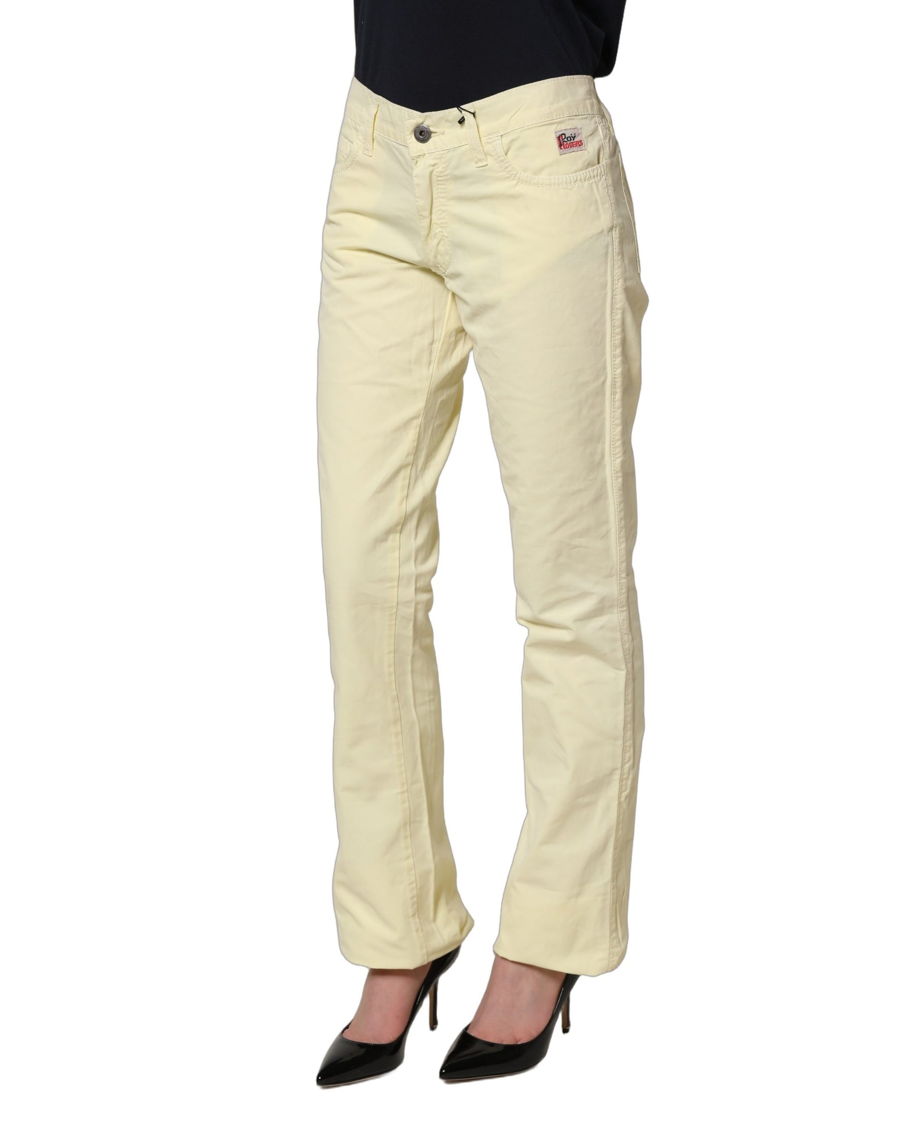 Roy Roger's Yellow Cotton Straight Casual Denim Trouser Jeans | Regal Royce