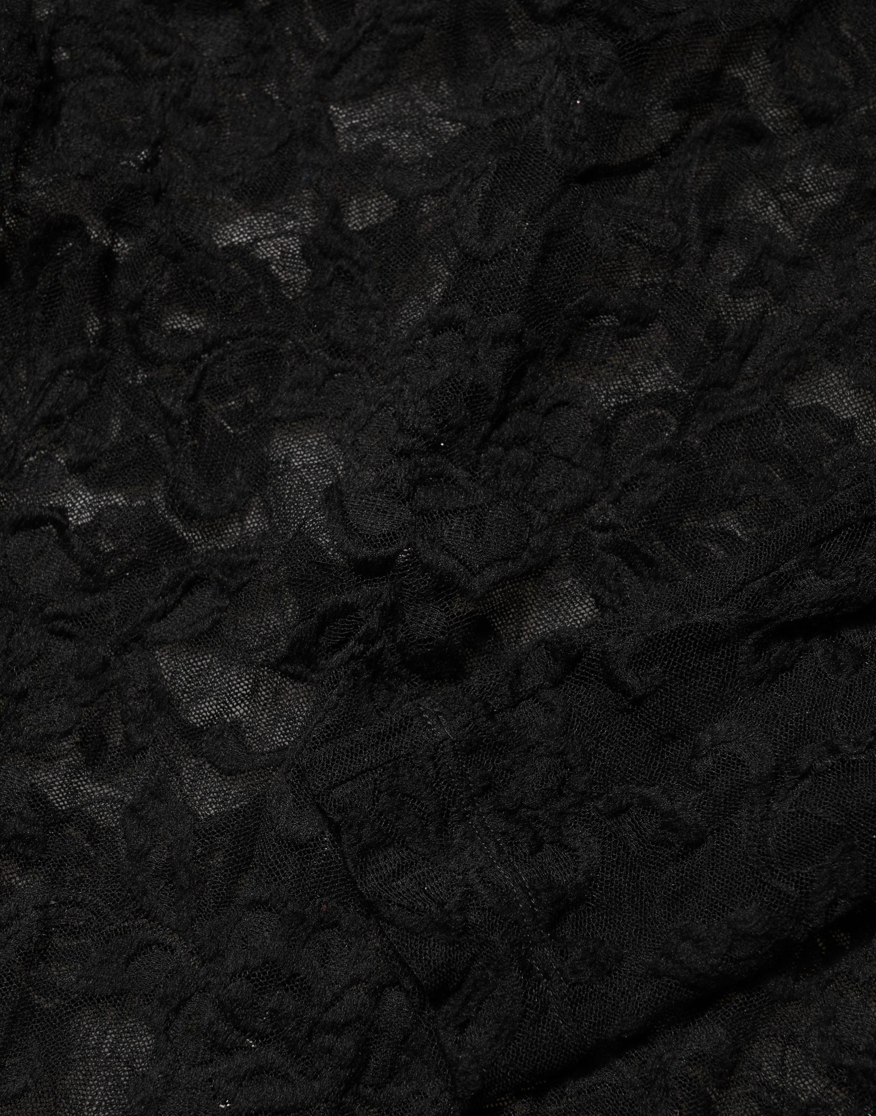 Dolce & Gabbana Black Floral Lace Turtle Neck Long Sleeve Top | Regal Royce