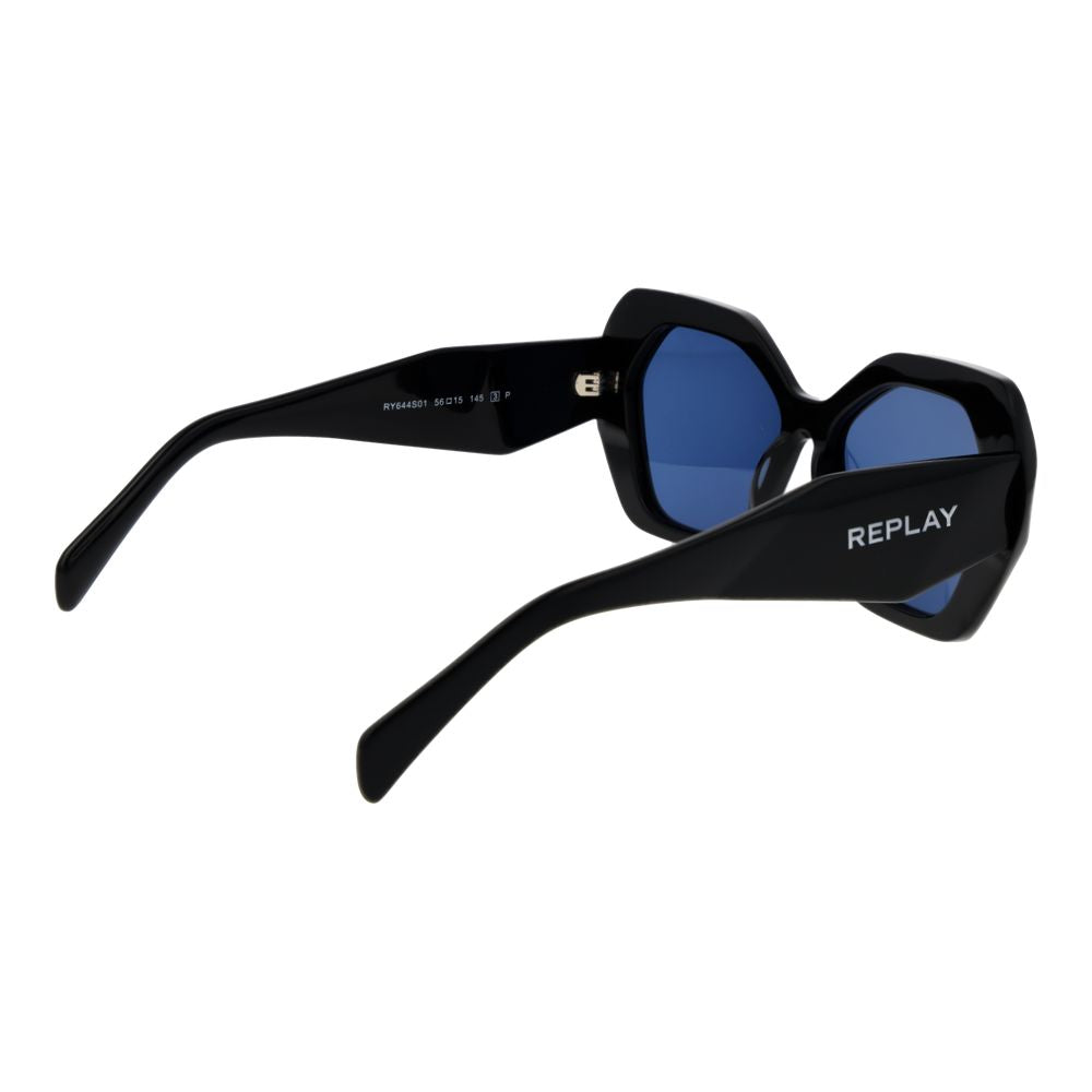 Replay Black Acetate Sunglasses | Regal Royce