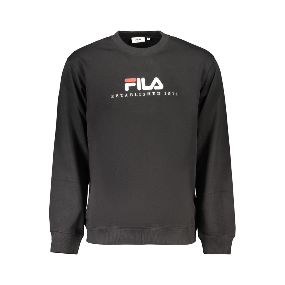 Fila Black Cotton Men's Sweatshirt | Regal Royce
