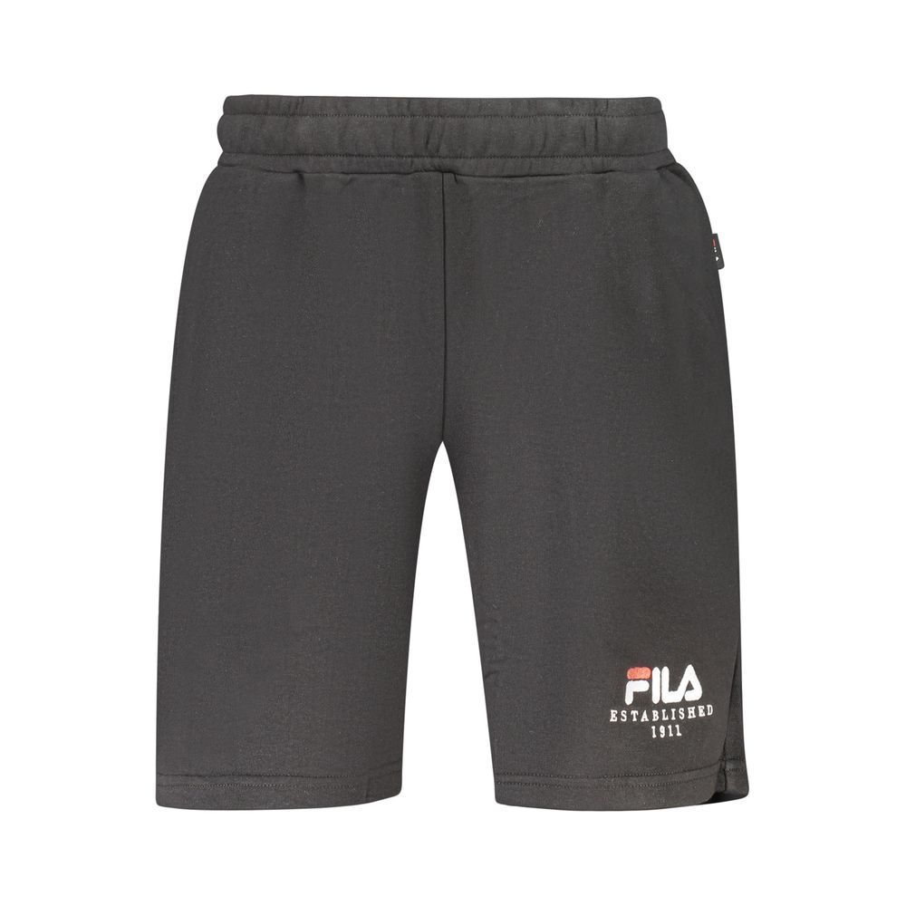 Fila Black Cotton Men's Pants | Regal Royce