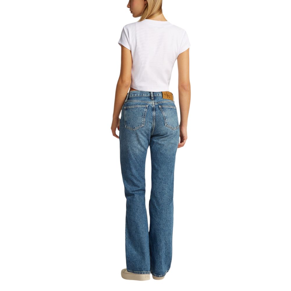 Calvin Klein Jeans White Cotton T-Shirt | Regal Royce