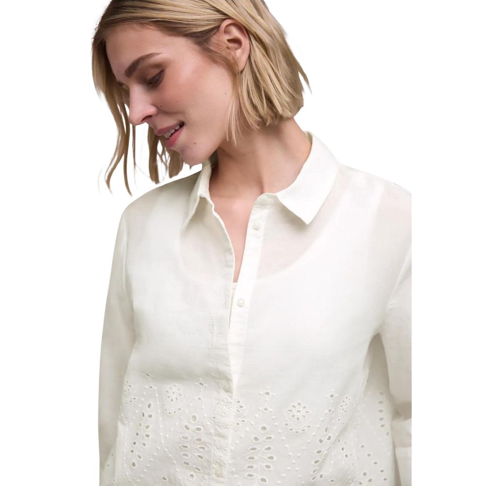 Street One White Cotton Blouse | Regal Royce