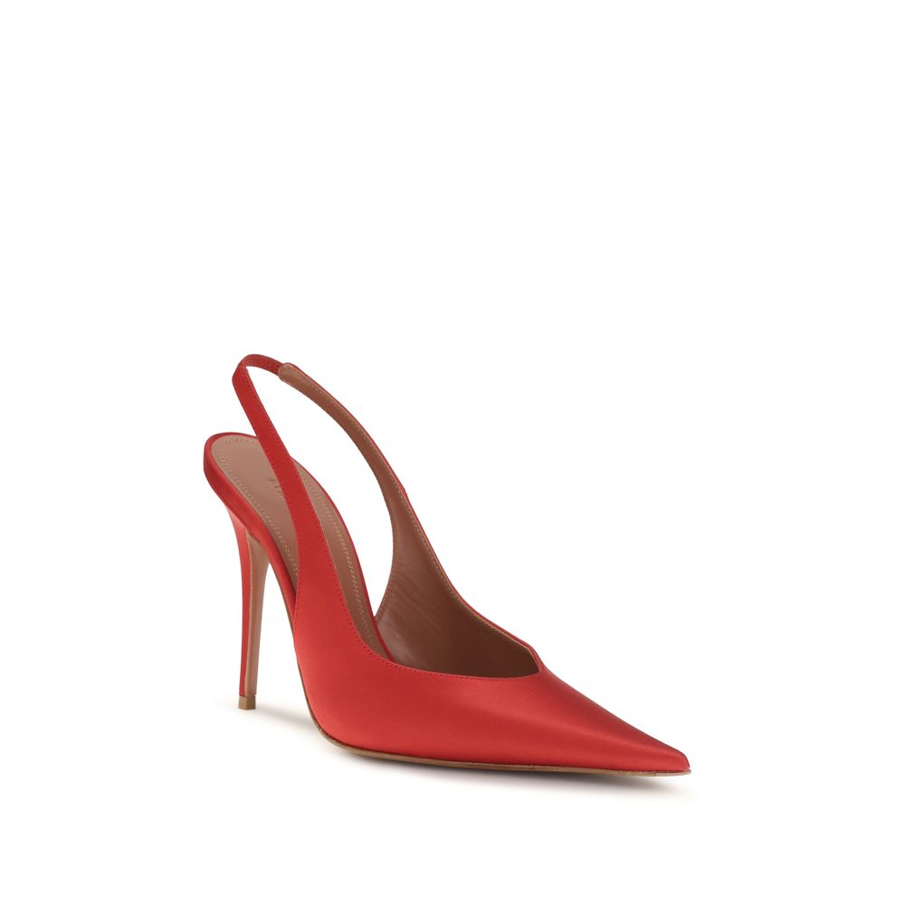 Amina Muaddi Multicolor Silk High Heel Pumps | Regal Royce