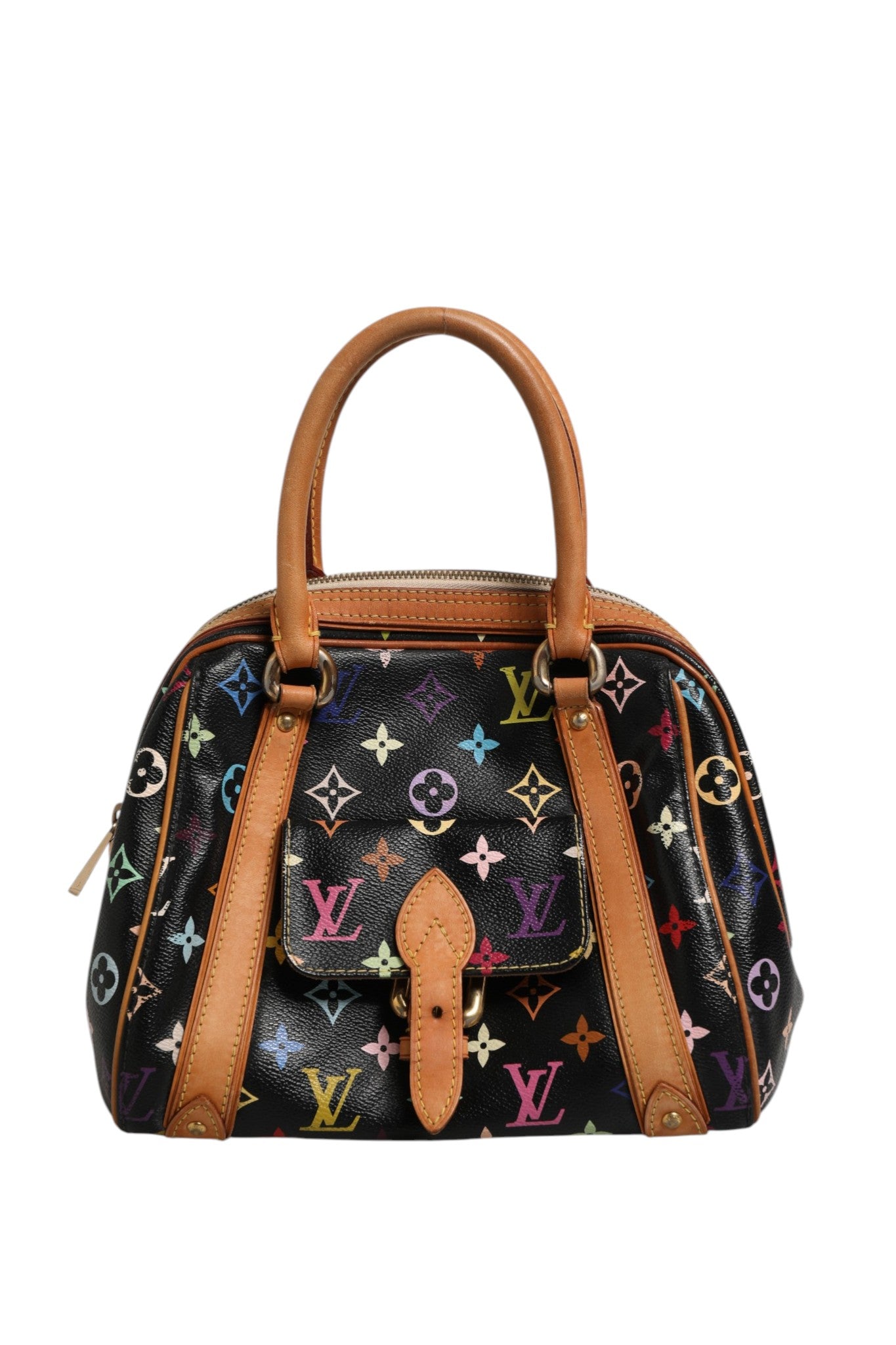 Louis Vuitton Black Monogram Multicolor Canvas Priscilla Handbag | Regal Royce