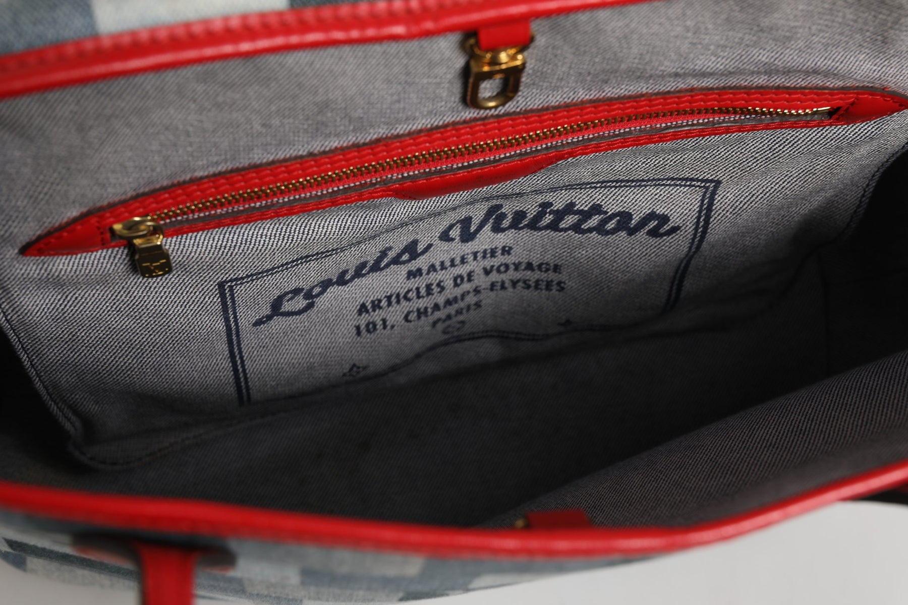 Louis Vuitton Neverfull Patchwork Monogram Denim Tote Bag | Regal Royce